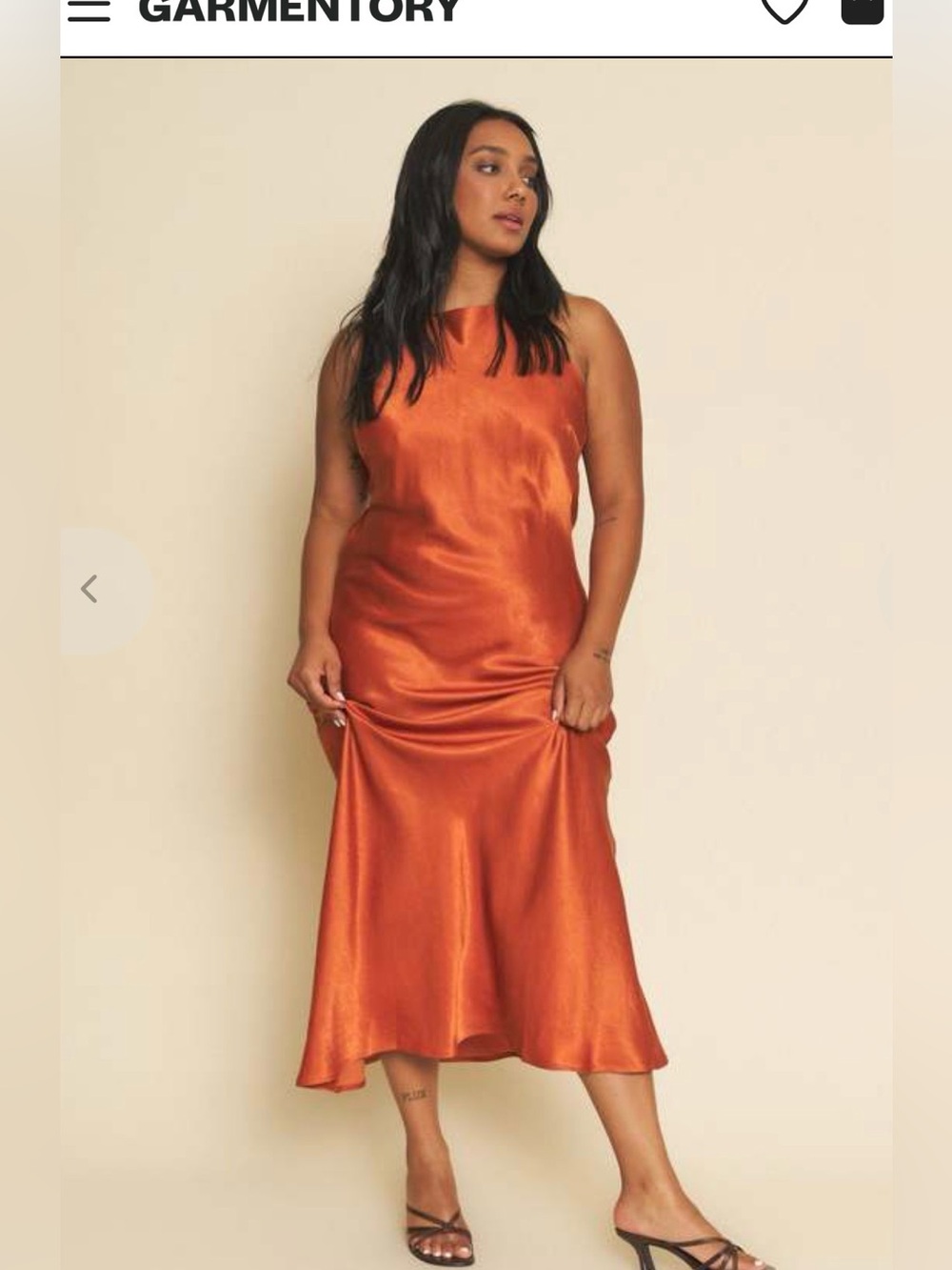 Whimsy + Row Fiona Bridesmaid Dress in Rust , Small